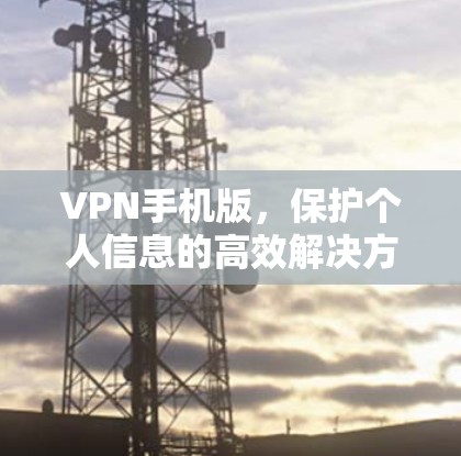 VPN手机版,保护个人信息的高效解决方案 VPN手机版,保护个人信息的高效解决方案
