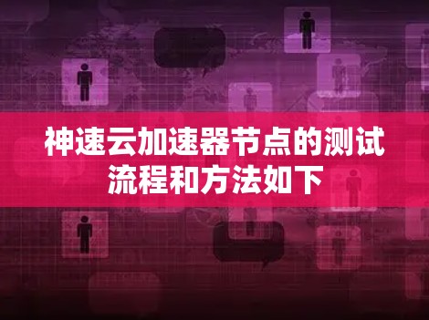 神速云加速器节点的测试流程和方法如下