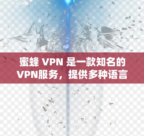 蜜蜂 VPN 是一款知名的VPN服务,提供多种语言支持,包括英语、法语、西班牙语、德语等。如果你正在寻找一个适合Windows系统的VPN软件,以下是几种推荐的蜜蜂 VPN Windows版